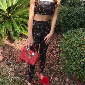 2 peice cherry outfit